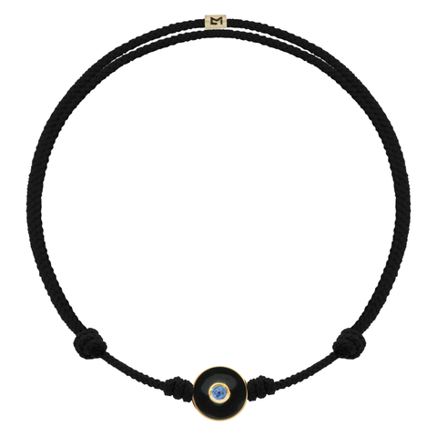 Italian Gold Horn Bracelet, Evil Eye Malocchio, Cornetto, Black Gemstone,  Slim | eBay